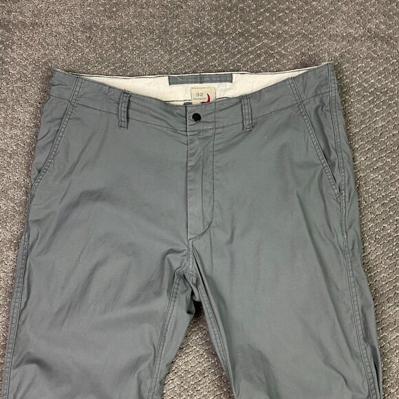 Relwen Pants Men's 32 Measures 34 x 29.5 Gray Flyweight Flex Chino Stretch - Picture 2 of 13